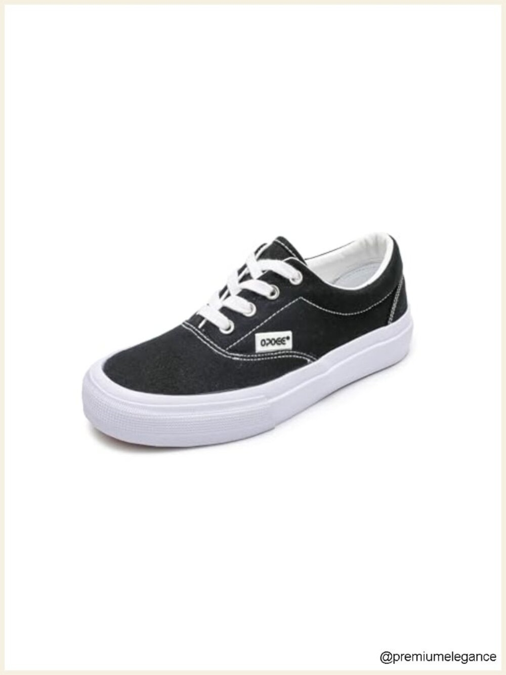 Canvas Low-Top Lace-Up Sneakers Casual Walking Shoes